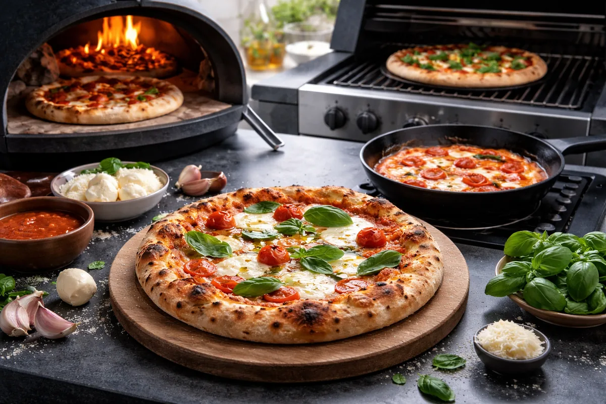 Comment préparer une pizza maison en utilisant des techniques de cuisson variées